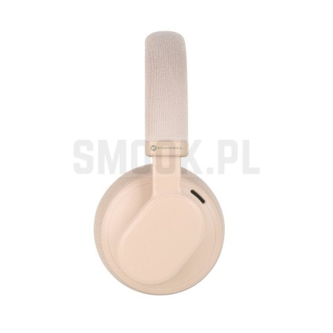 FORCELL F-AUDIO Touch Beat słuchawki bezprzewodowe bluetooth nagłowne ANC różowe