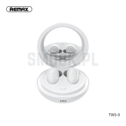 REMAX słuchawki bezprzewodowe bluetooth TWS-9 ze stacją dokującą i lusterkiem białe