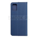 Kabura LUNA Book Carbon do SAMSUNG A71 niebieski