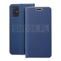 Kabura LUNA Book Carbon do SAMSUNG A71 niebieski