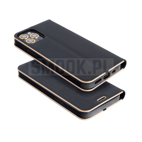 Kabura LUNA Book Gold do HUAWEI Mate 20 Lite czarny Kabura LUNA Book Gold do HUAWEI Mate 20 Lite czarny