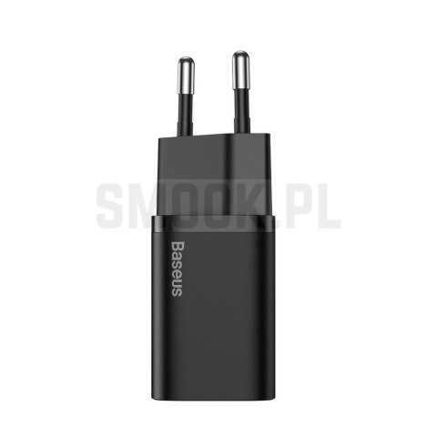 BASEUS ładowarka sieciowa Typ C PD QC3.0 3A 25W CCSP020101/CCCJG25CE czarna BASEUS ładowarka sieciowa Typ C PD QC3.0 3A 25W CCSP020101/CCCJG25CE czarna