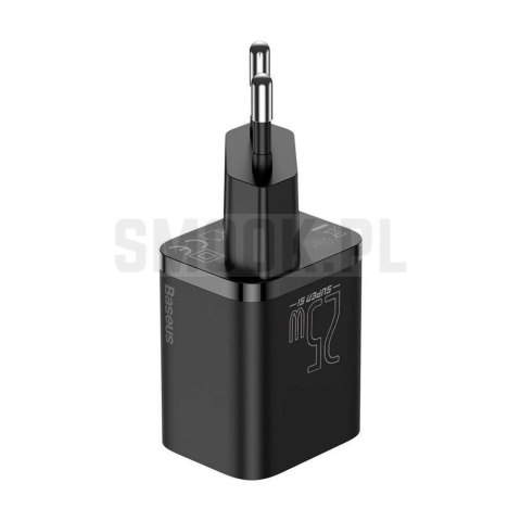 BASEUS ładowarka sieciowa Typ C PD QC3.0 3A 25W CCSP020101/CCCJG25CE czarna BASEUS ładowarka sieciowa Typ C PD QC3.0 3A 25W CCSP020101/CCCJG25CE czarna