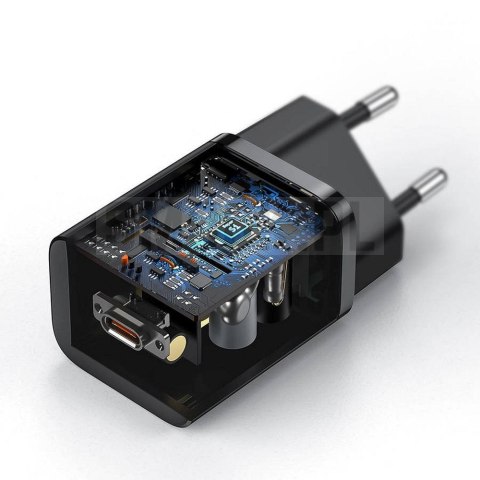 BASEUS ładowarka sieciowa Typ C PD QC3.0 3A 25W CCSP020101/CCCJG25CE czarna BASEUS ładowarka sieciowa Typ C PD QC3.0 3A 25W CCSP020101/CCCJG25CE czarna