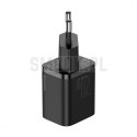 BASEUS ładowarka sieciowa Typ C + kabel Typ C do Lightning PD QC3.0 3A 20W TZCCSUP-B01/CCCJGCE-D czarna