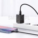 BASEUS ładowarka sieciowa Typ C + kabel Typ C do Lightning PD QC3.0 3A 20W TZCCSUP-B01/CCCJGCE-D czarna
