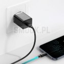BASEUS ładowarka sieciowa Typ C + kabel Typ C do Lightning PD QC3.0 3A 20W TZCCSUP-B01/CCCJGCE-D czarna