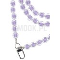 Zawieszka COLORFUL do telefonu / długość sznura 120cm (60cm w pętli) / na szyję - fioletowy
