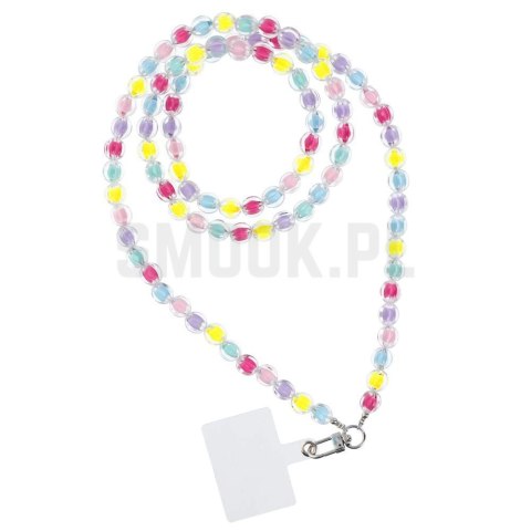Zawieszka COLORFUL do telefonu / długość sznura 120cm (60cm w pętli) / na szyję - mutlicolor Zawieszka COLORFUL do telefonu / długość sznura 120cm (60cm w pętli) / na szyję - mutlicolor