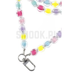 Zawieszka COLORFUL do telefonu / długość sznura 120cm (60cm w pętli) / na szyję - mutlicolor