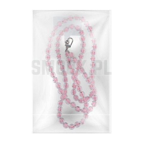 Zawieszka COLORFUL do telefonu / długość sznura 120cm (60cm w pętli) / na szyję - różowy Zawieszka COLORFUL do telefonu / długość sznura 120cm (60cm w pętli) / na szyję - różowy