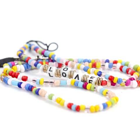 Zawieszka PIXIE do telefonu / długość sznura 68cm (34cm w pętli) / na szyję - koraliki Zawieszka PIXIE do telefonu / długość sznura 68cm (34cm w pętli) / na szyję - koraliki