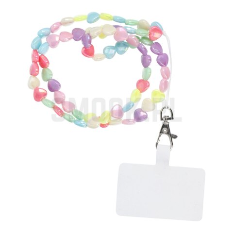 Zawieszka PIXIE do telefonu / długość sznura 68cm (34cm w pętli) / na szyję - serca Zawieszka PIXIE do telefonu / długość sznura 68cm (34cm w pętli) / na szyję - serca
