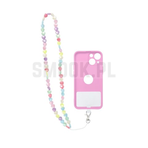 Zawieszka PIXIE do telefonu / długość sznura 68cm (34cm w pętli) / na szyję - serca Zawieszka PIXIE do telefonu / długość sznura 68cm (34cm w pętli) / na szyję - serca