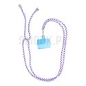 Zawieszka SWING (6mm) do telefonu z regulacją długości / długość sznura 165cm (max 82,5cm w pętli) / na ramię lub szyję - białof