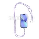 Zawieszka SWING (6mm) do telefonu z regulacją długości / długość sznura 165cm (max 82,5cm w pętli) / na ramię lub szyję - białof