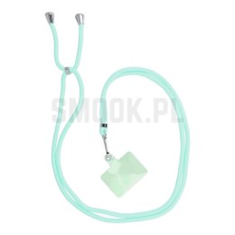 Zawieszka SWING (6mm) do telefonu z regulacją długości / długość sznura 165cm (max 82,5cm w pętli) / na ramię lub szyję - jasnoz