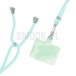 Zawieszka SWING (6mm) do telefonu z regulacją długości / długość sznura 165cm (max 82,5cm w pętli) / na ramię lub szyję - jasnoz