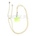 Zawieszka SWING (6mm) do telefonu z regulacją długości / długość sznura 165cm (max 82,5cm w pętli) / na ramię lub szyję - szaroż