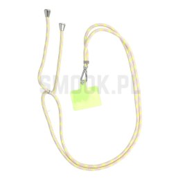 Zawieszka SWING (6mm) do telefonu z regulacją długości / długość sznura 165cm (max 82,5cm w pętli) / na ramię lub szyję - szaroż
