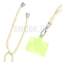 Zawieszka SWING (6mm) do telefonu z regulacją długości / długość sznura 165cm (max 82,5cm w pętli) / na ramię lub szyję - szaroż
