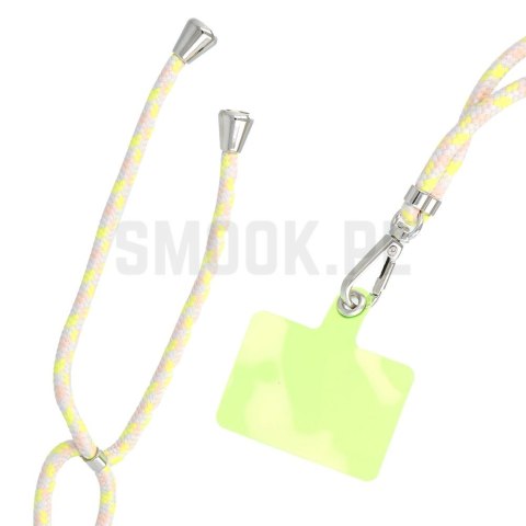 Zawieszka SWING (6mm) do telefonu z regulacją długości / długość sznura 165cm (max 82,5cm w pętli) / na ramię lub szyję - szaroż Zawieszka SWING (6mm) do telefonu z regulacją długości / długość sznura 165cm (max 82,5cm w pętli) / na ramię lub szyję - szaroż