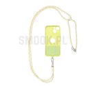 Zawieszka SWING (6mm) do telefonu z regulacją długości / długość sznura 165cm (max 82,5cm w pętli) / na ramię lub szyję - szaroż