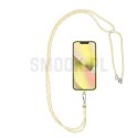 Zawieszka SWING (6mm) do telefonu z regulacją długości / długość sznura 165cm (max 82,5cm w pętli) / na ramię lub szyję - szaroż