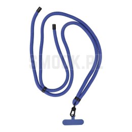 Zawieszka SWING (8mm) do telefonu z regulacją długości / długość sznura 165cm (max 82,5cm w pętli) / na ramię lub szyję - granat