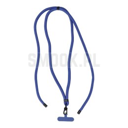 Zawieszka SWING (8mm) do telefonu z regulacją długości / długość sznura 165cm (max 82,5cm w pętli) / na ramię lub szyję - granat