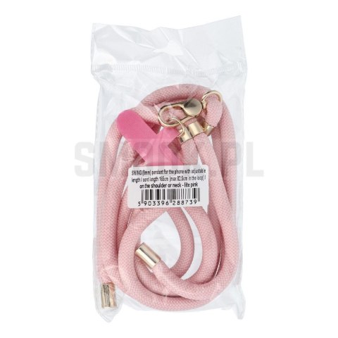 Zawieszka SWING (8mm) do telefonu z regulacją długości / długość sznura 165cm (max 82,5cm w pętli) / na ramię lub szyję - jasnor Zawieszka SWING (8mm) do telefonu z regulacją długości / długość sznura 165cm (max 82,5cm w pętli) / na ramię lub szyję - jasnor