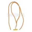 Zawieszka SWING (8mm) do telefonu z regulacją długości / długość sznura 165cm (max 82,5cm w pętli) / na ramię lub szyję - pomara
