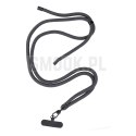 Zawieszka SWING (8mm) do telefonu z regulacją długości / długość sznura 165cm (max 82,5cm w pętli) / na ramię lub szyję - szary