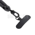 Zawieszka SWING (8mm) do telefonu z regulacją długości / długość sznura 165cm (max 82,5cm w pętli) / na ramię lub szyję - szary