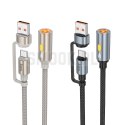 HOCO kabel USB A / Typ C do zapalniczka samochodowa UA38B 0,3 m czarny