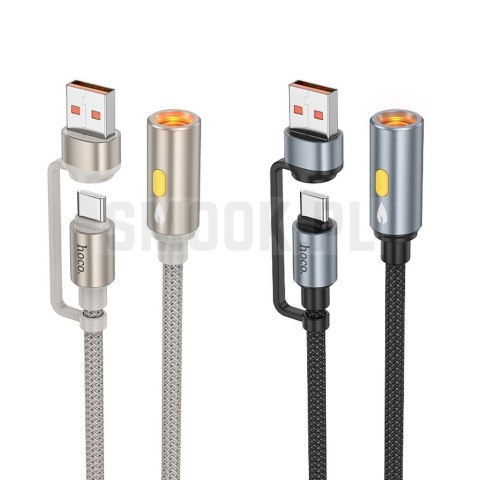 HOCO kabel USB A / Typ C do zapalniczka samochodowa UA38B 0,3 m czarny HOCO kabel USB A / Typ C do zapalniczka samochodowa UA38B 0,3 m czarny