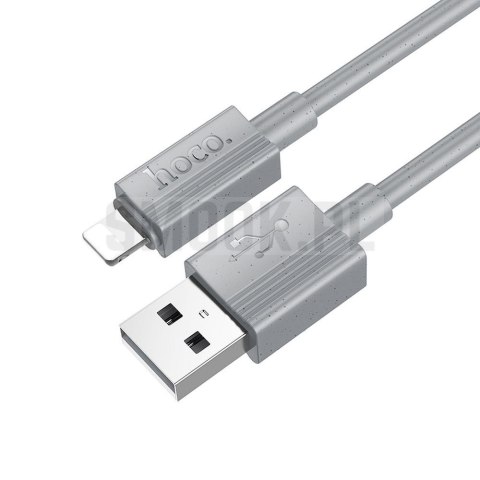 HOCO kabel USB A do Lightning 2,4A X107 1 m szary HOCO kabel USB A do Lightning 2,4A X107 1 m szary