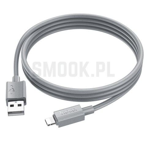 HOCO kabel USB A do Lightning 2,4A X107 1 m szary HOCO kabel USB A do Lightning 2,4A X107 1 m szary