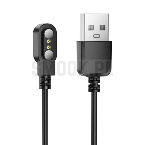 HOCO kabel do ładowania smartwatcha Y26 / Y27 0,6 m czarny HOCO kabel do ładowania smartwatcha Y26 / Y27 0,6 m czarny