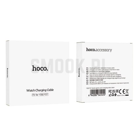 HOCO kabel do ładowania smartwatcha Y26 / Y27 0,6 m czarny HOCO kabel do ładowania smartwatcha Y26 / Y27 0,6 m czarny