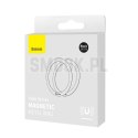 BASEUS blaszki uniwersalne kompatybilne z MagSafe PCCH000001 2 sztuki czarne
