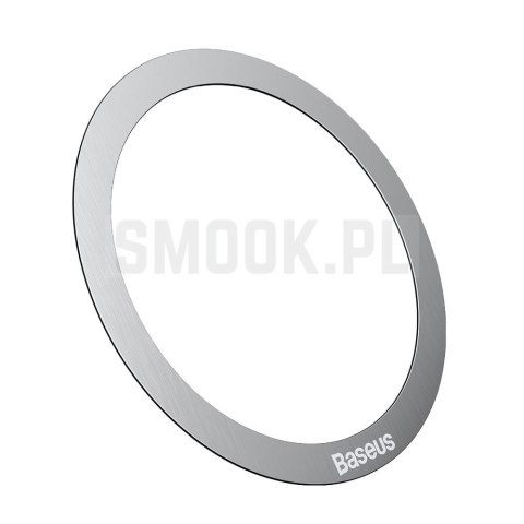 BASEUS blaszki uniwersalne kompatybilne z MagSafe PCCH000012 2 sztuki srebrne BASEUS blaszki uniwersalne kompatybilne z MagSafe PCCH000012 2 sztuki srebrne
