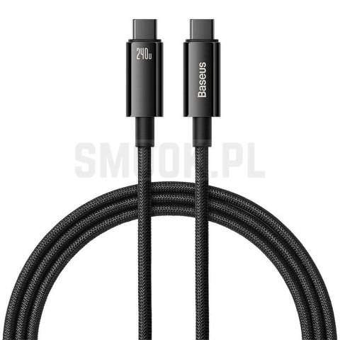 BASEUS kabel Typ C do Typ C PD 240W Superior CAWJ040101 2 m czarny BASEUS kabel Typ C do Typ C PD 240W Superior CAWJ040101 2 m czarny