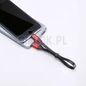 BASEUS kabel USB A do Lightning 2A Nimble CALMBJ-B91 0,23 m czarno czerwony