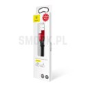 BASEUS kabel USB A do Lightning 2A Nimble CALMBJ-B91 0,23 m czarno czerwony
