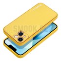 Futerał LEATHER CASE skórzany do IPHONE 14 Plus żółty