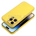 Futerał LEATHER CASE skórzany do IPHONE 14 Pro Max żółty