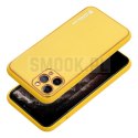 Futerał LEATHER CASE skórzany do IPHONE 15 Pro żółty