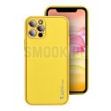 Futerał LEATHER CASE skórzany do IPHONE 15 Pro żółty
