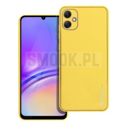 Futerał LEATHER CASE skórzany do SAMSUNG A05 żółty